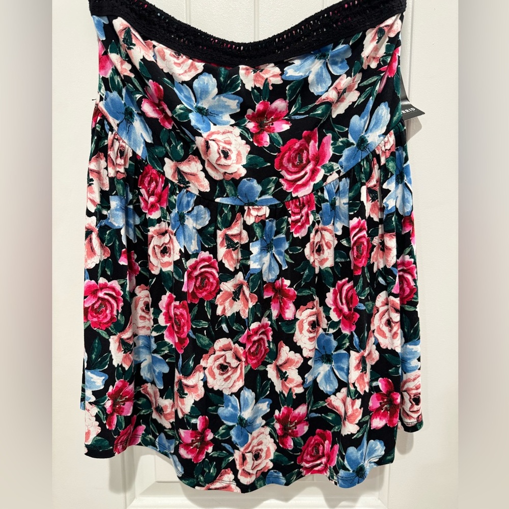 Floral tube top not new with tag has been worn once